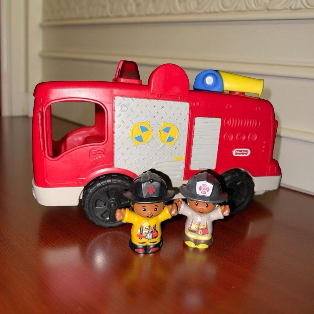 Fisher Price Little People Fire Truck & Fireman Figures
